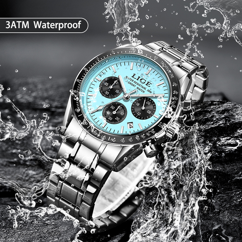 LIGE Mens Wristwatch 2026 Casu - Luxury Watch Organizer For Men recension och pris