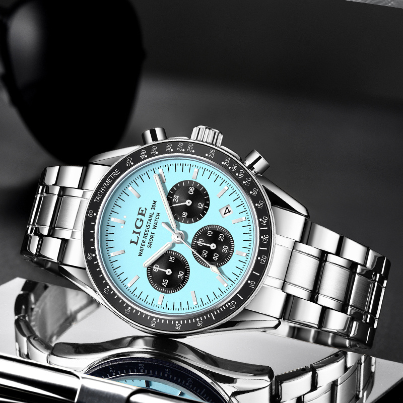 LIGE Mens Wristwatch 2026 Casu - Luxury Watch Organizer For Men recension och pris