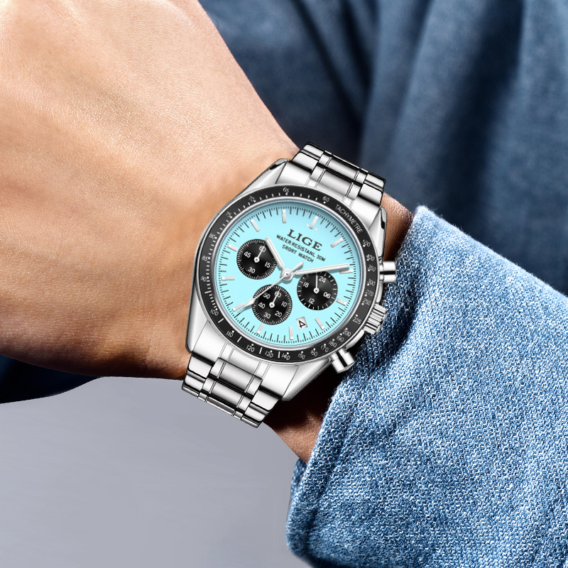 LIGE Mens Wristwatch 2026 Casu - Luxury Watch Organizer For Men recension och pris