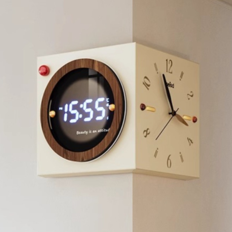 Corner Wall Clock Double Sided - Luxury Watch Wall Clock recension och pris