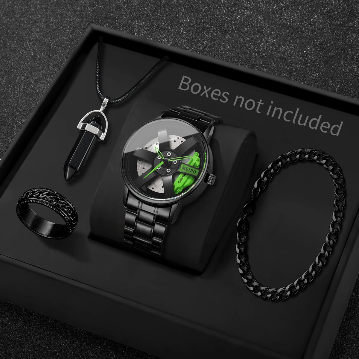 4PCS/Set Fashion 3d Car Wheel  - Luxury Watch Organizer For Men recension och pris