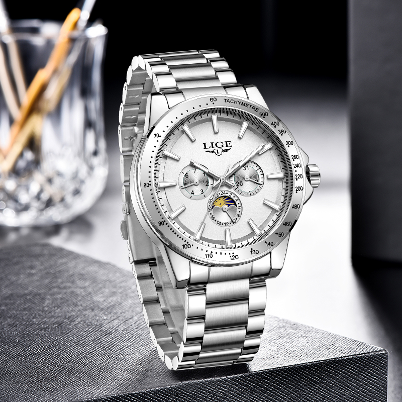 LIGE Top Brand Luxury Quartz M - Luxury Quartz Watch Brands recension och pris