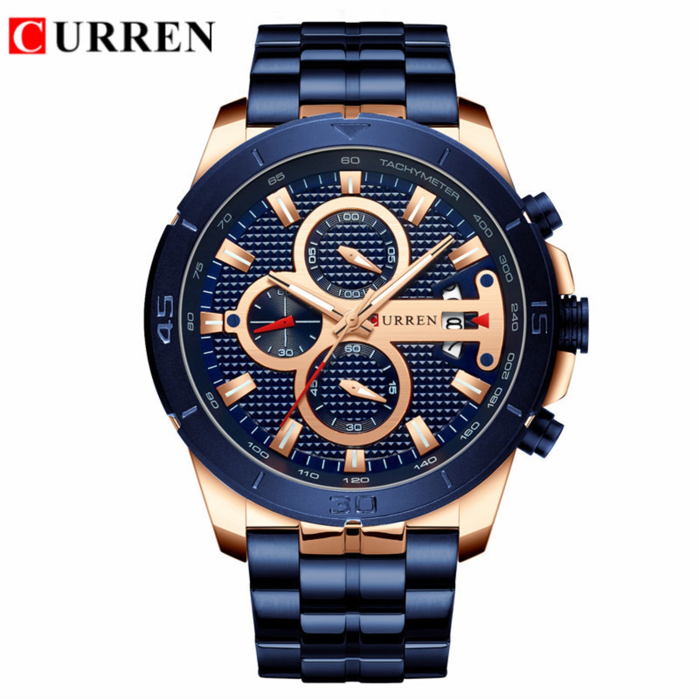 CURREN Watch Men Waterproof Ch - Luxury Quartz Watch Brands recension och pris