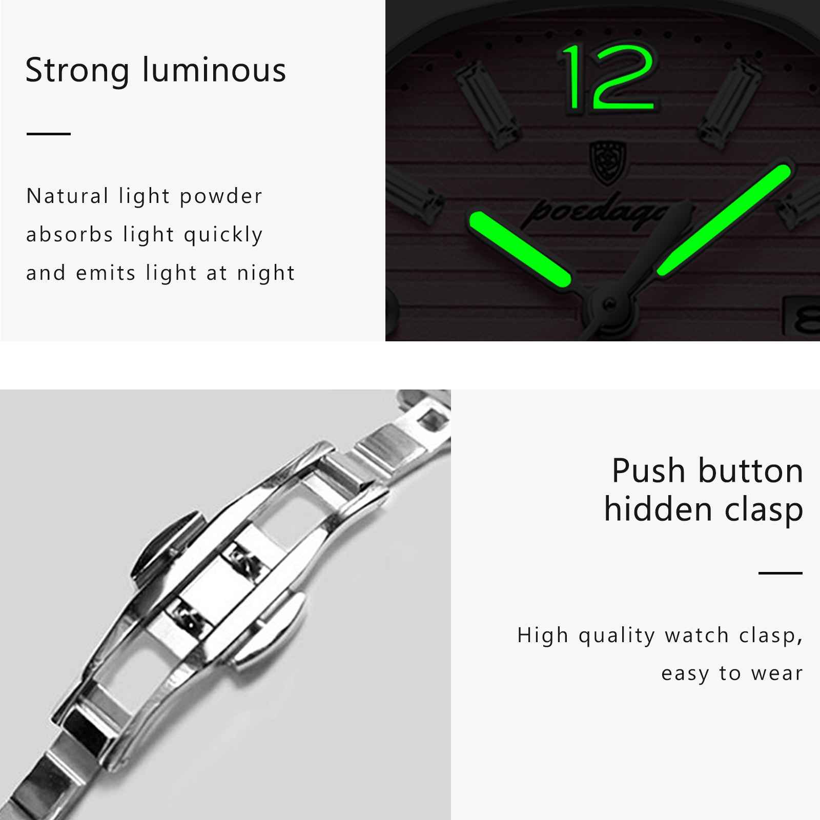 POEDAGAR Square Fashion Woman  - Luxury Watch Ladies recension och pris