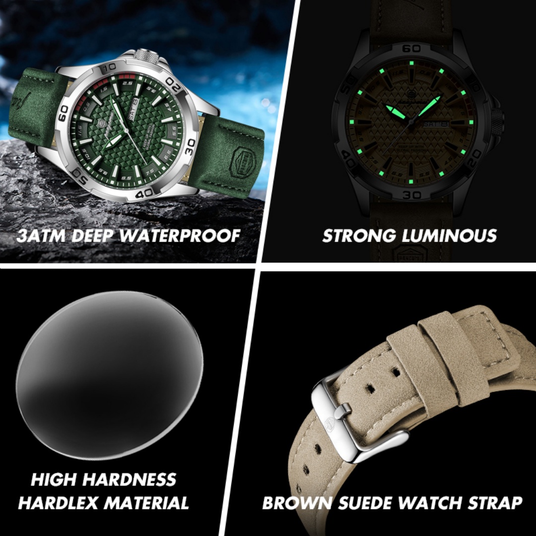 PAAZOMU Luxury Brand Men Watch - Luxury Watch Organizer For Men recension och pris