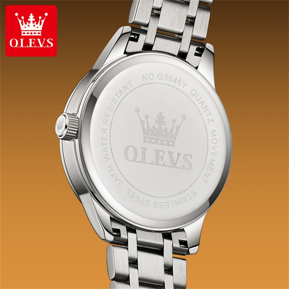 OLEVS Moon Phase men's watches - Luxury Quartz Watch Brands recension och pris