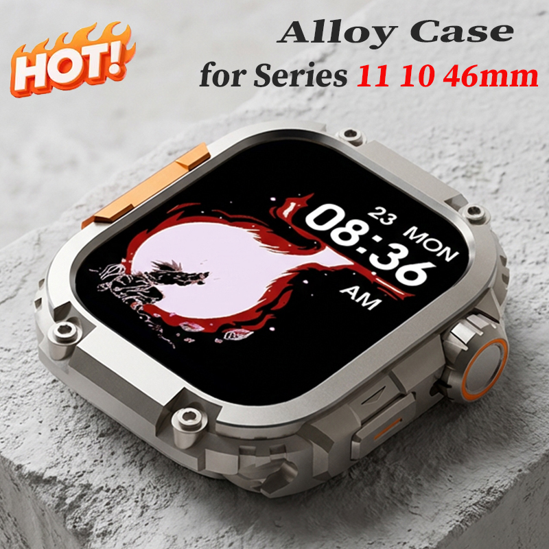Alloy Case for Apple Watch Ser - Luxury Watch Protection Film recension och pris