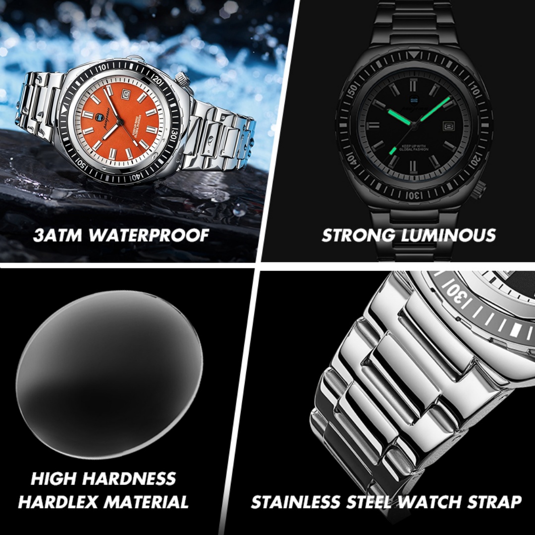 PAAZOMU Luxury Brand Men's Wat - Luxury Watch Nice recension och pris
