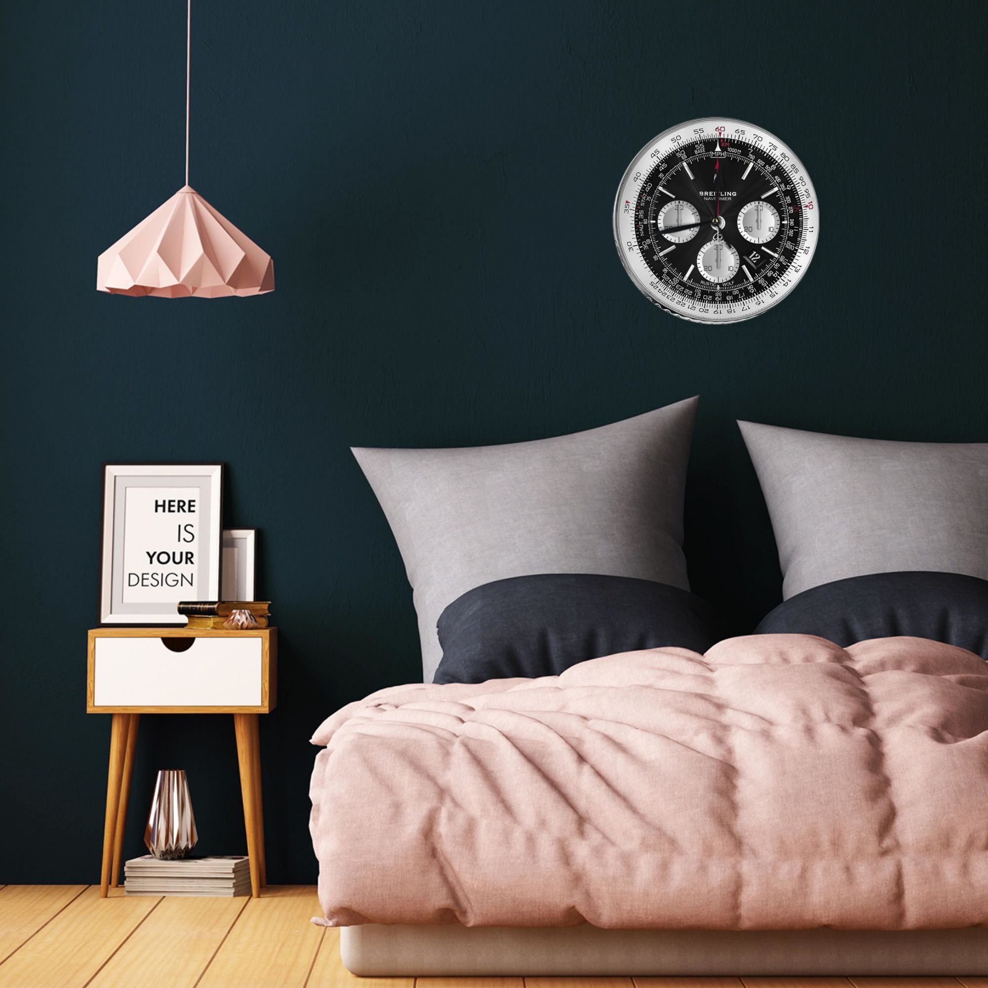 Black Luxury Watch Face Wall C - Luxury Watch Wall Clock recension och pris