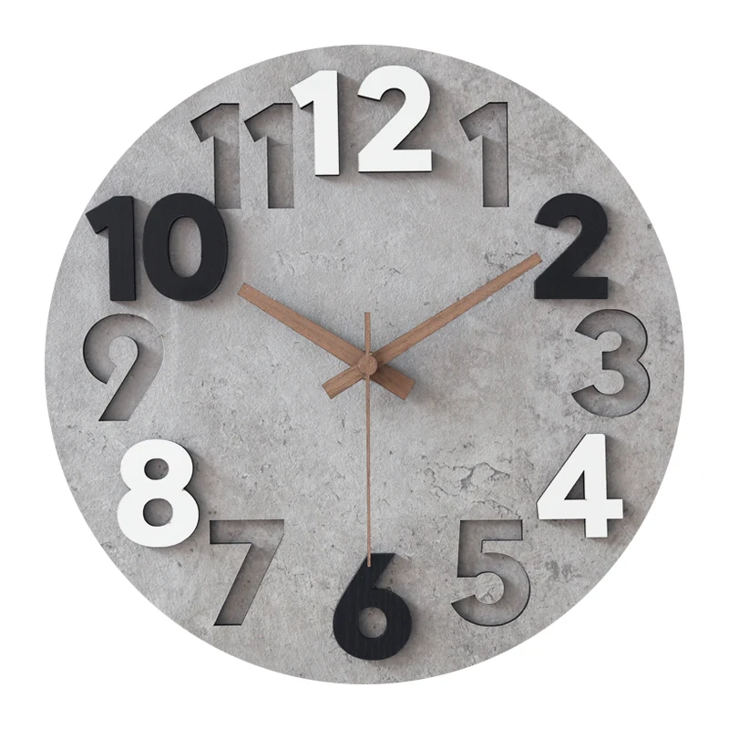 Modern 3d Wall Clock Wood Cloc - Luxury Watch Wall Clock recension och pris