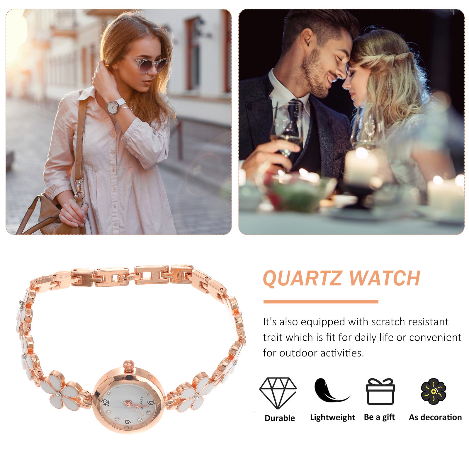 Elegant Crystal Quartz Bracele - Luxury Watch & Jewellery Recensioni recension och pris