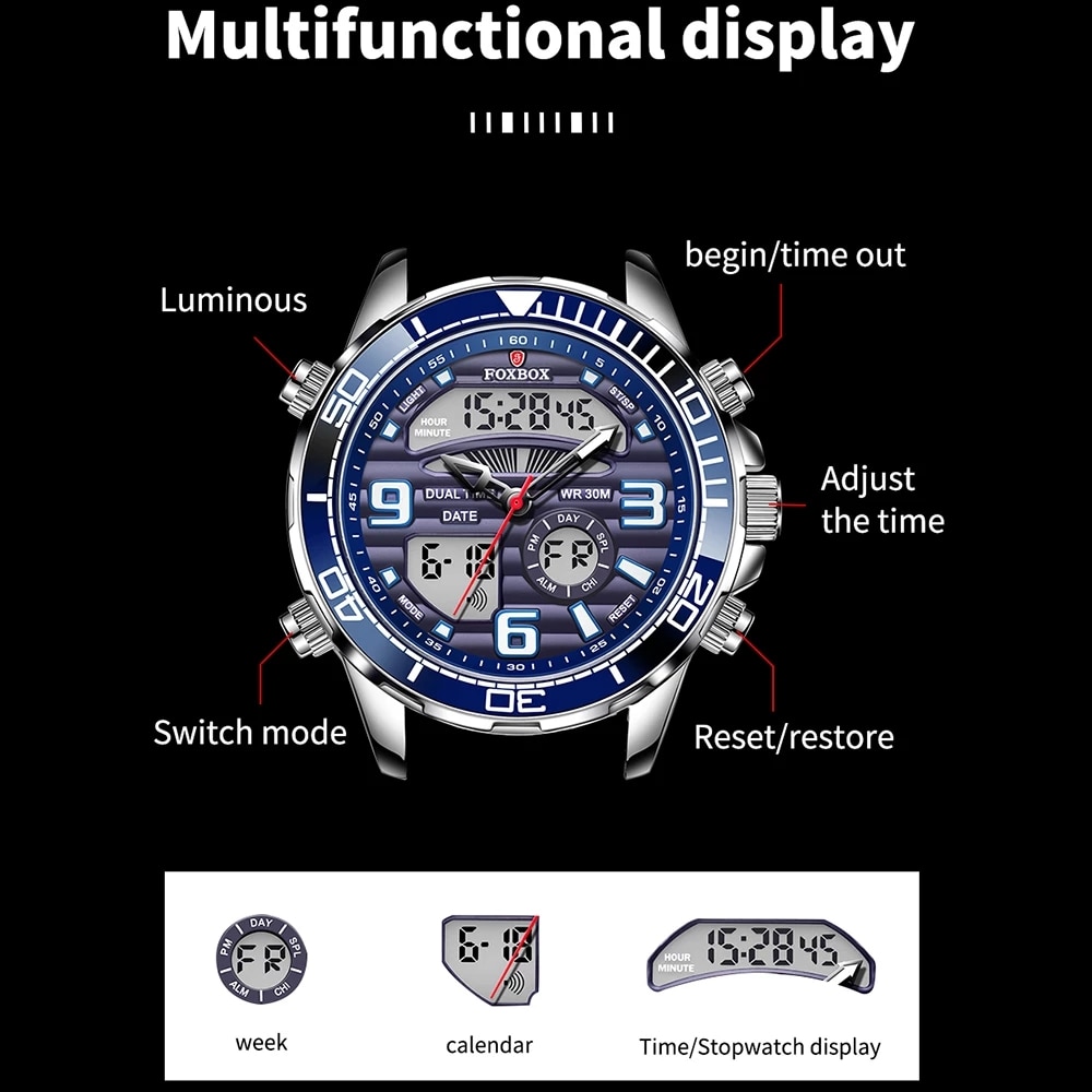 2024 Top Brand Luxury Digital  - Luxury Watch Organizer For Men recension och pris