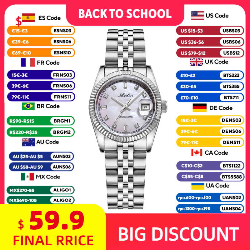 ADDIES 585 Quartz Women's Watc - Luxury Watch & Jewellery Recensioni recension och pris