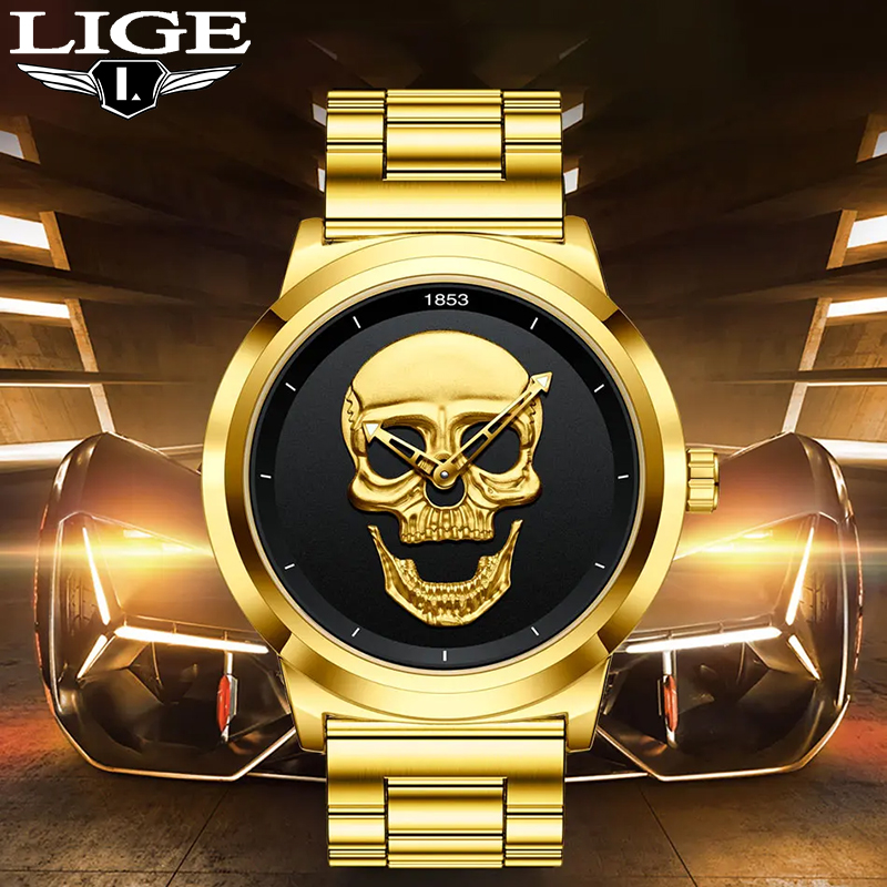 LIGE Top Luxury Brand  Quartz  - Luxury Watch Organizer For Men recension och pris